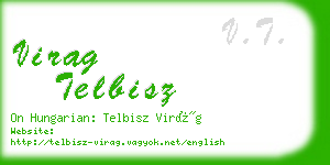 virag telbisz business card